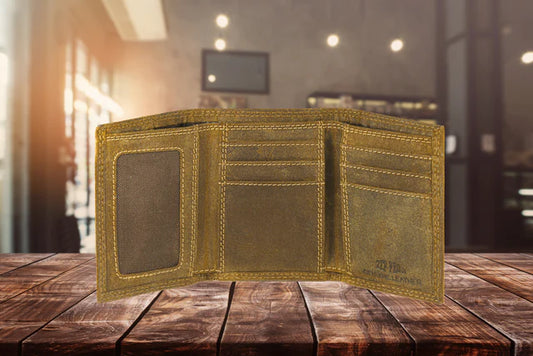 Zep Pro Collegiate Trifold Leather Wallet
