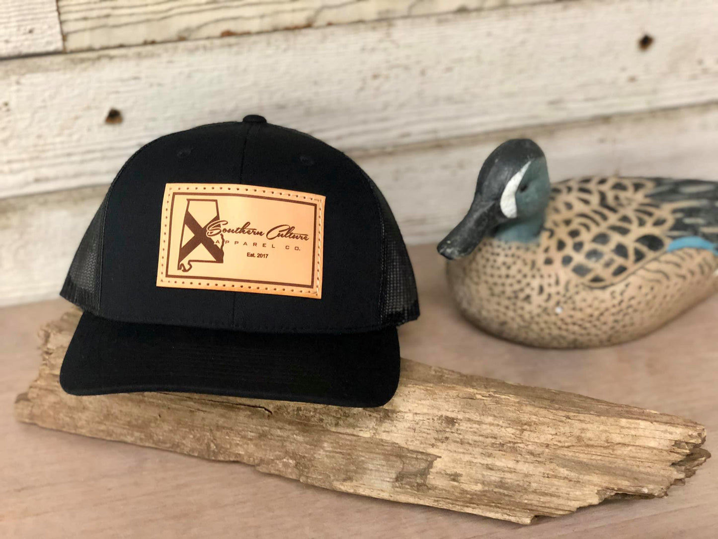 Southern Culture Light State Tradition Leather Patch Snapback Hat