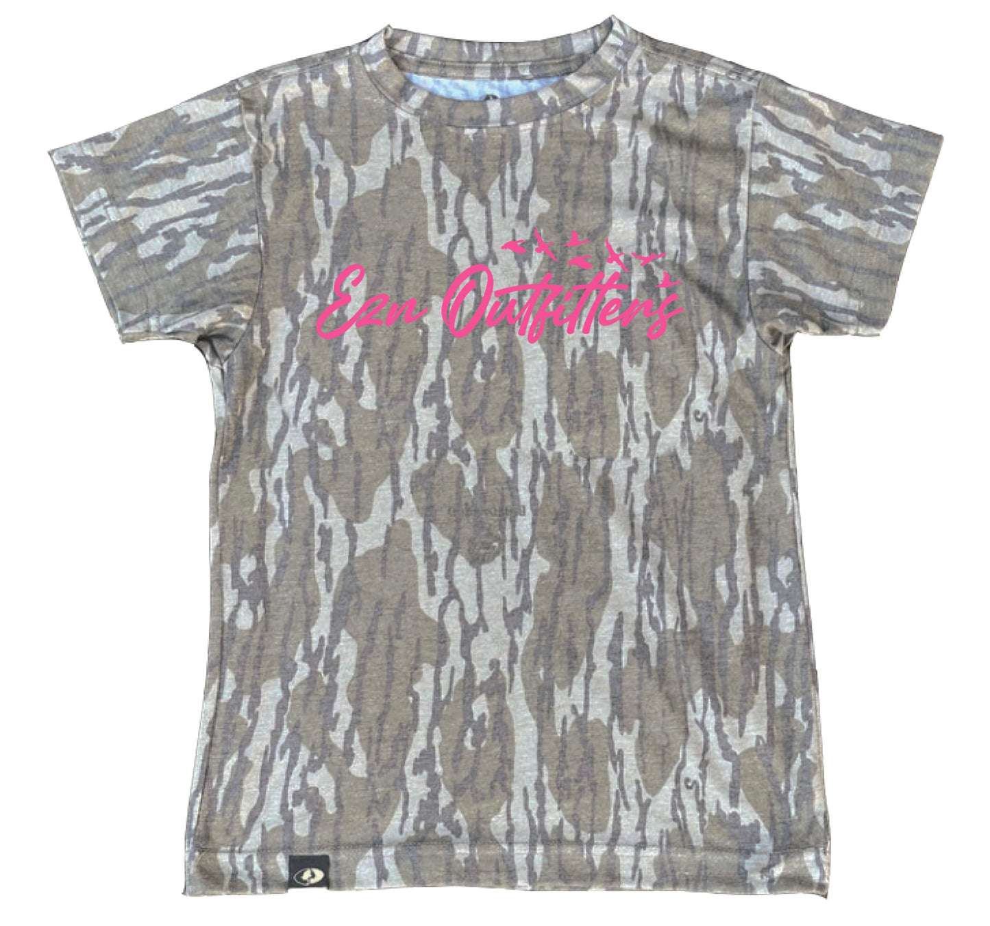 EZN Outfitters Youth Mossy Oak Washed Out Pink Ink S/S TEE Shirt