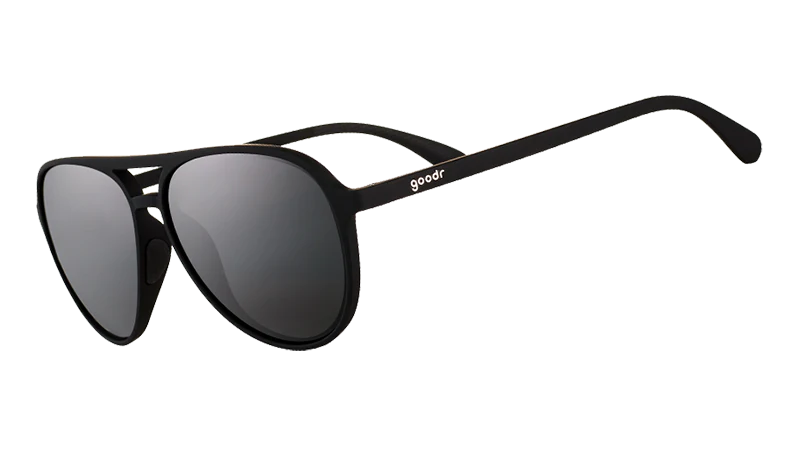 Goodr Operation Blackout Shades - Blackout Aviators