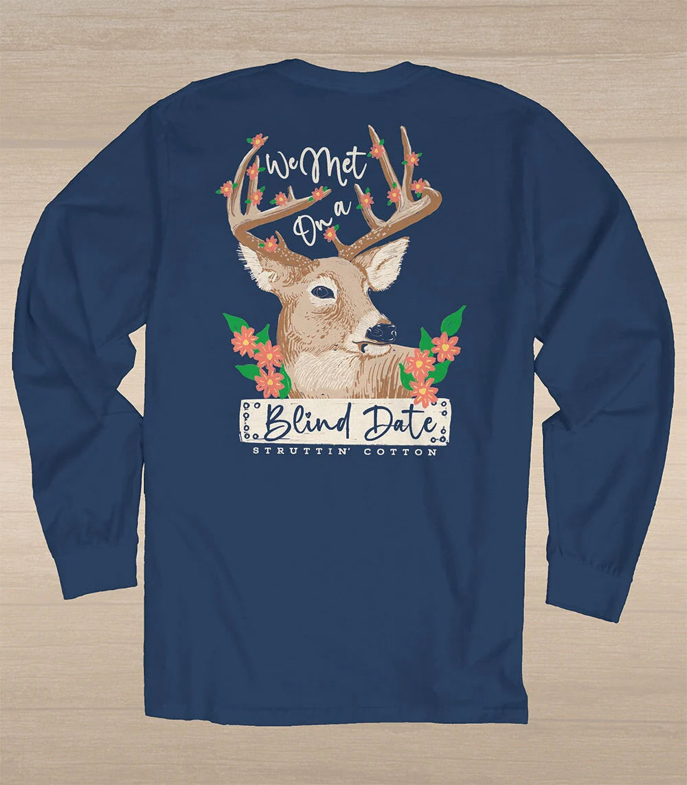 Struttin Cotton Women's Blind Date L/S TEE Shirt