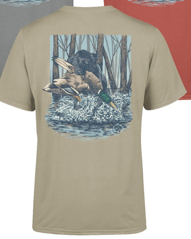 Rolling Thunder Black Lab & Mallard S/S TEE Shirt