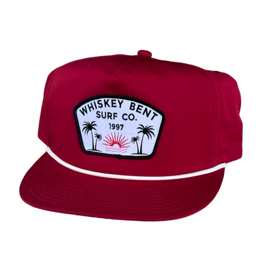 Whiskey Bent Hat Co. Palm Beach Slate Rope Snapback Hat