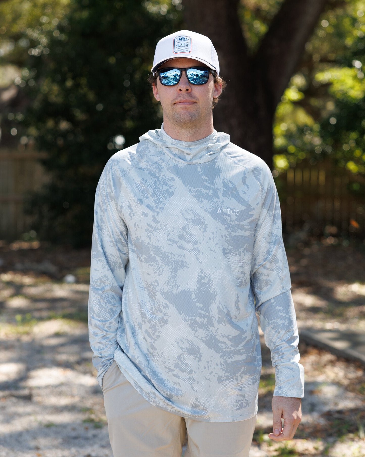 Aftco Men's Adapt Hood L/S Perf Shirt