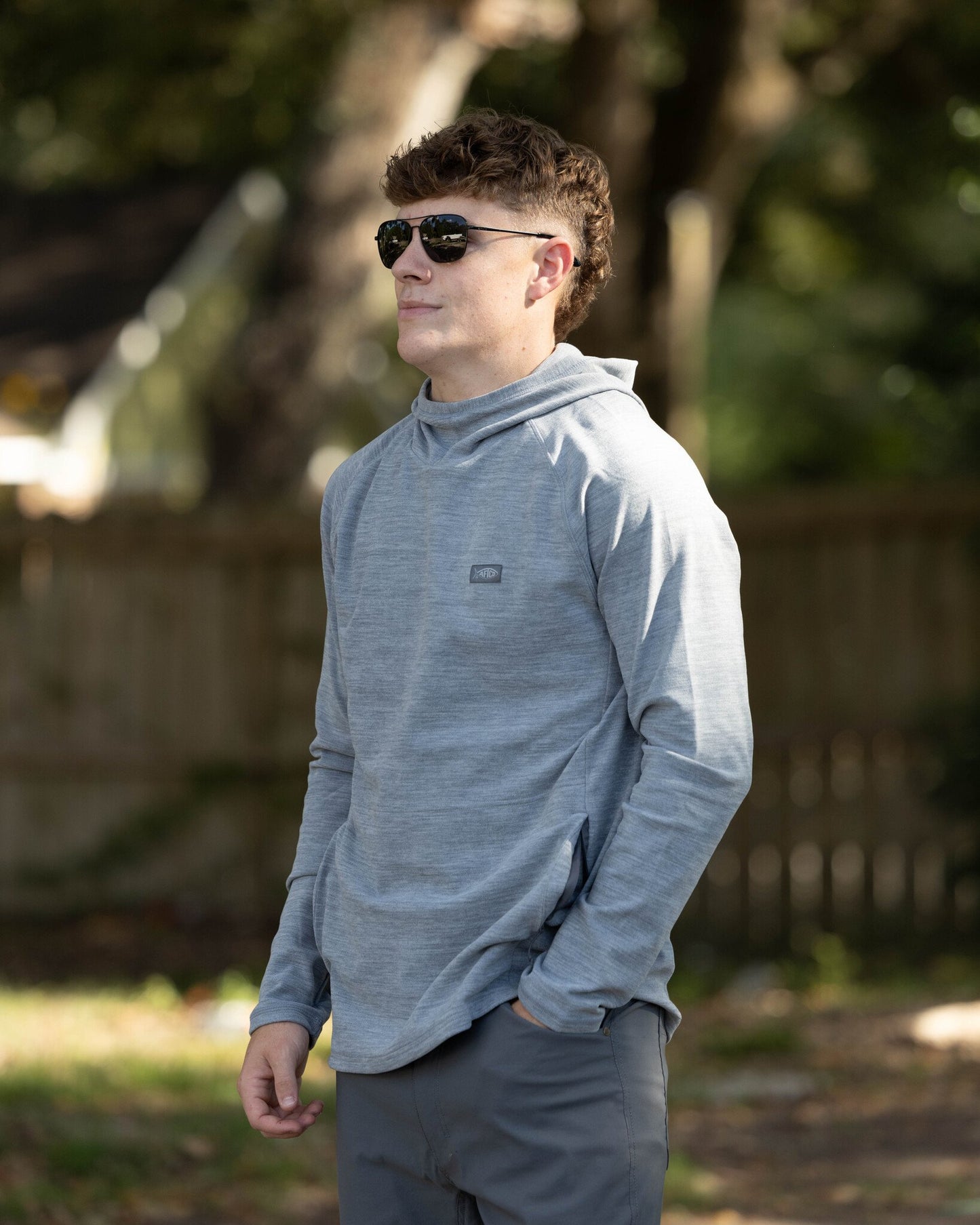 Aftco Men's Coastal Layer Pullover Hooded Jacket