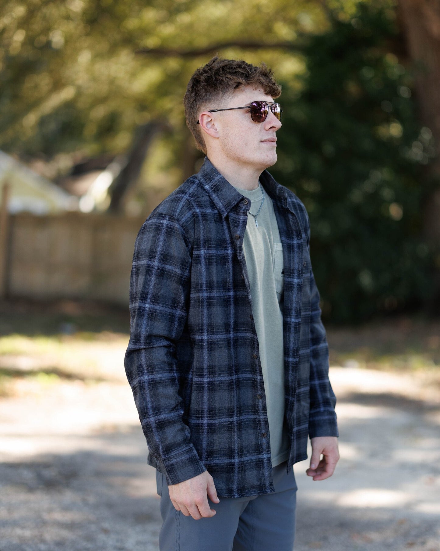 Aftco Men's Lager flannel Button Down L/S Shirt