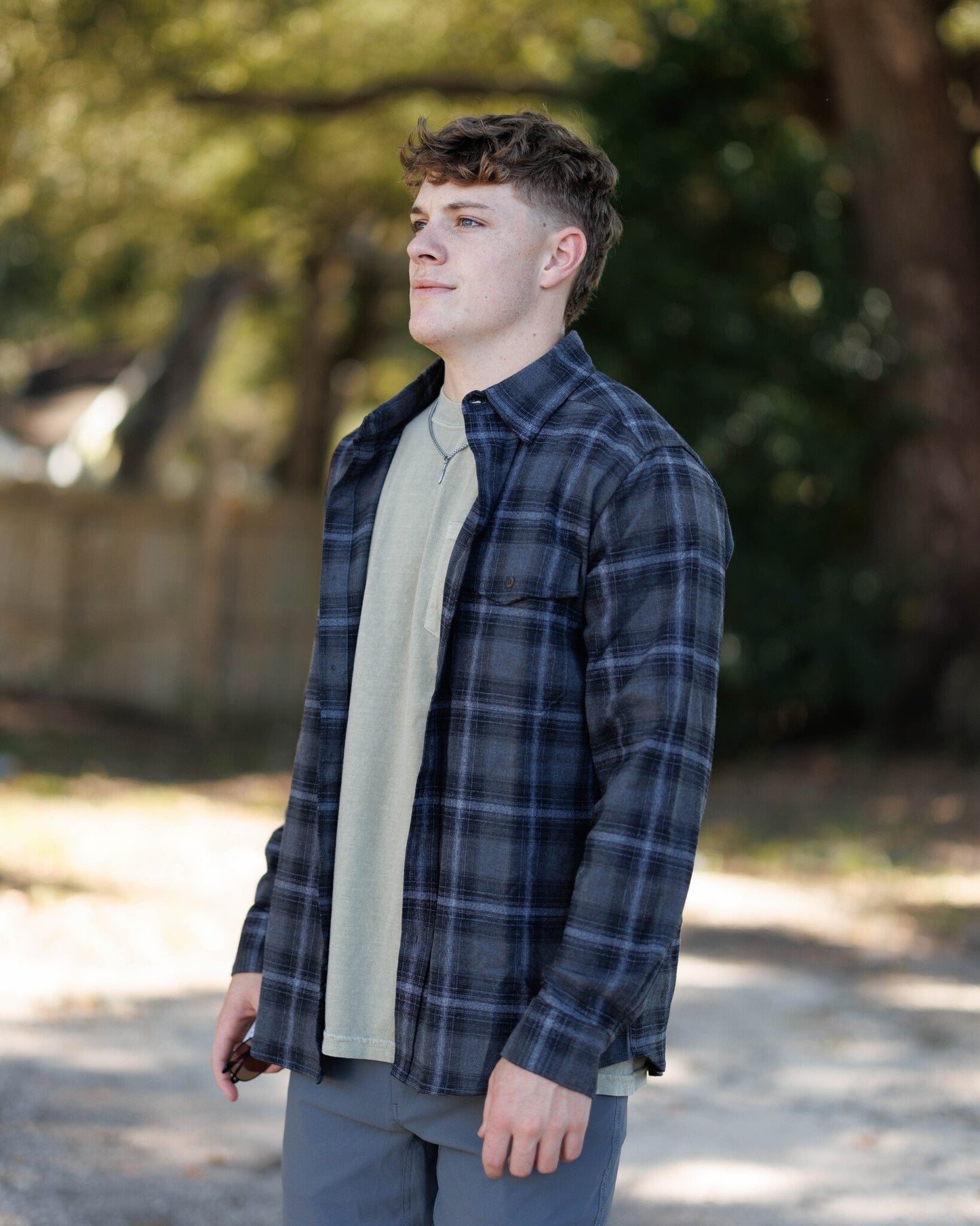 Aftco Men's Lager flannel Button Down L/S Shirt