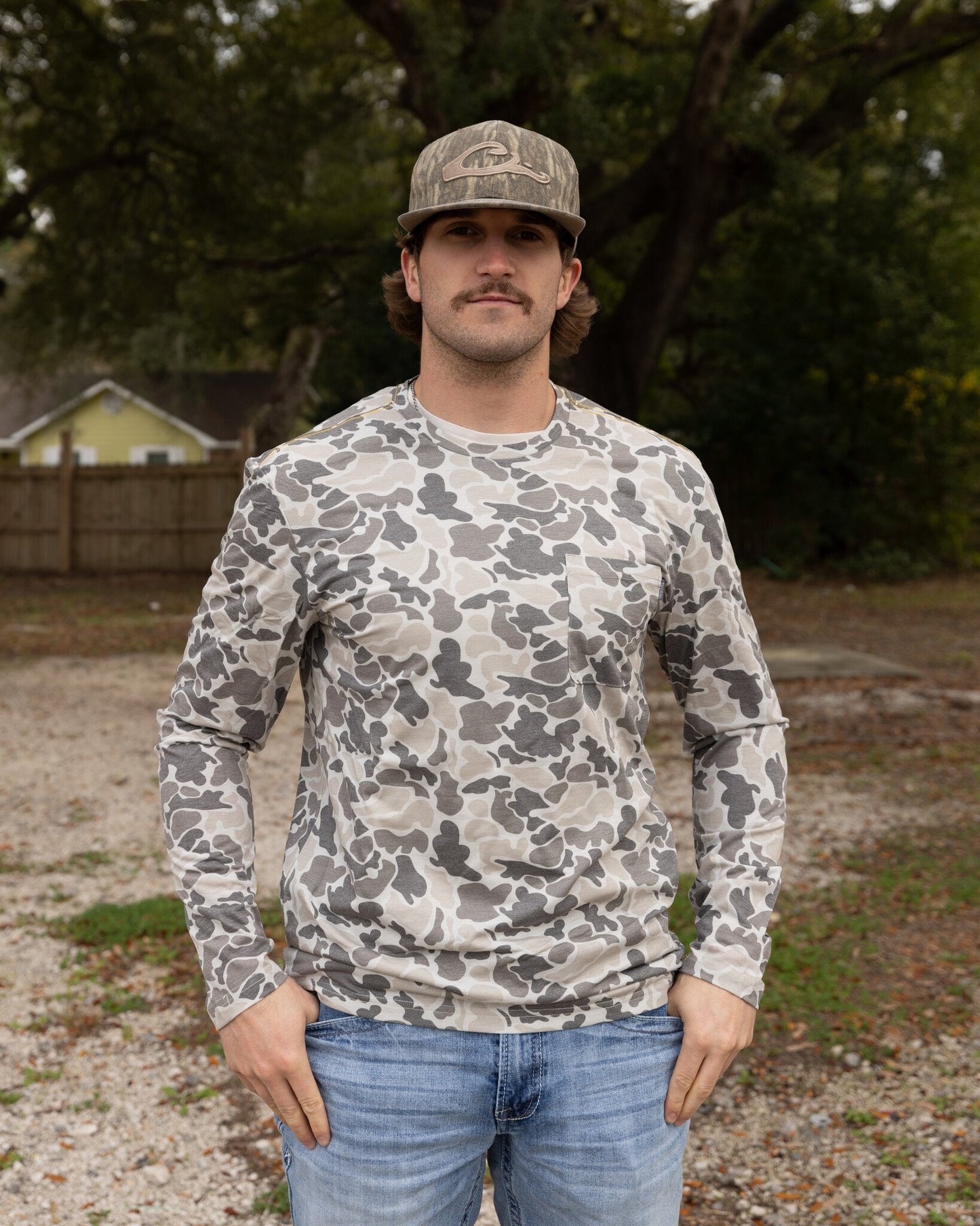 Marsh Wear Apparel Men's Buxton Hagood Hood Knitted Performance L/S Shirt
