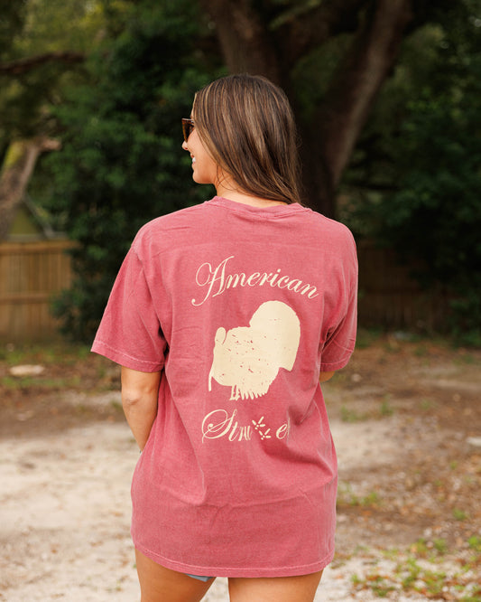 American Strutter Distressed Logo S/S TEE Shirt