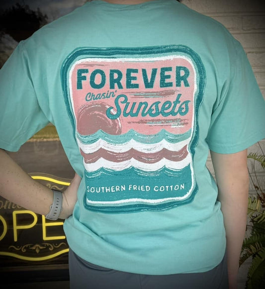 Southern Fried Cotton Women's Chasing Sunsets S/S TEE Shirt