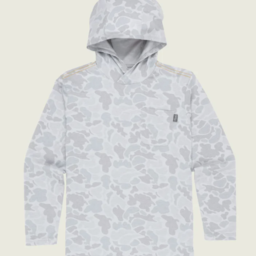 Marsh Wear Apparel Youth Buxton Hagood Hooded Knitted Perf L/S Shirt