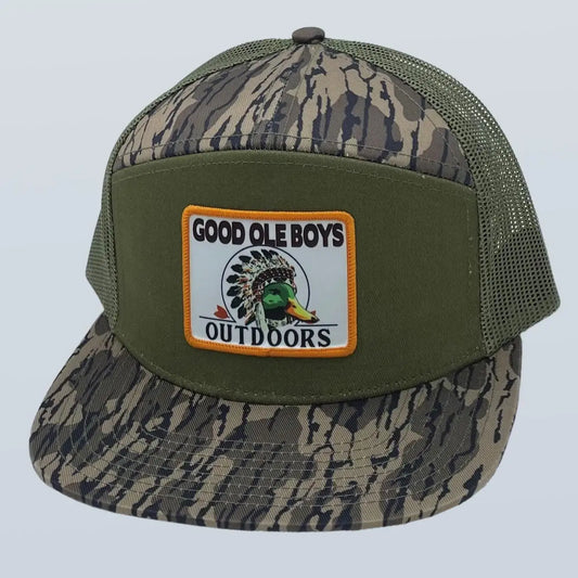 Good Ole Boy Outdoors Redman Patch 7 Panel Snapback Hat