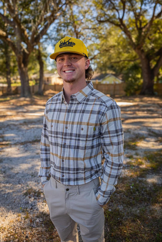 Burlebo Apparel Elk Horn Logo Rope Snapback Hat