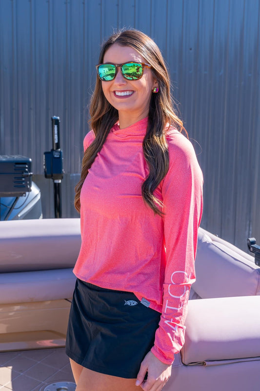 Aftco Women's Samurai Hood Performance L/S Shirt