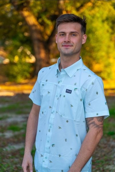 Marsh Wear Apparel Men's Lenwood Printed S/S Button Down Shirt