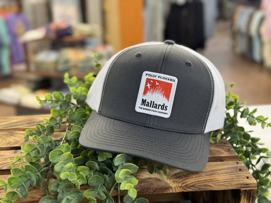 Fully Flocked Mallards Marlboro Woven Logo Patch Snapback Hat