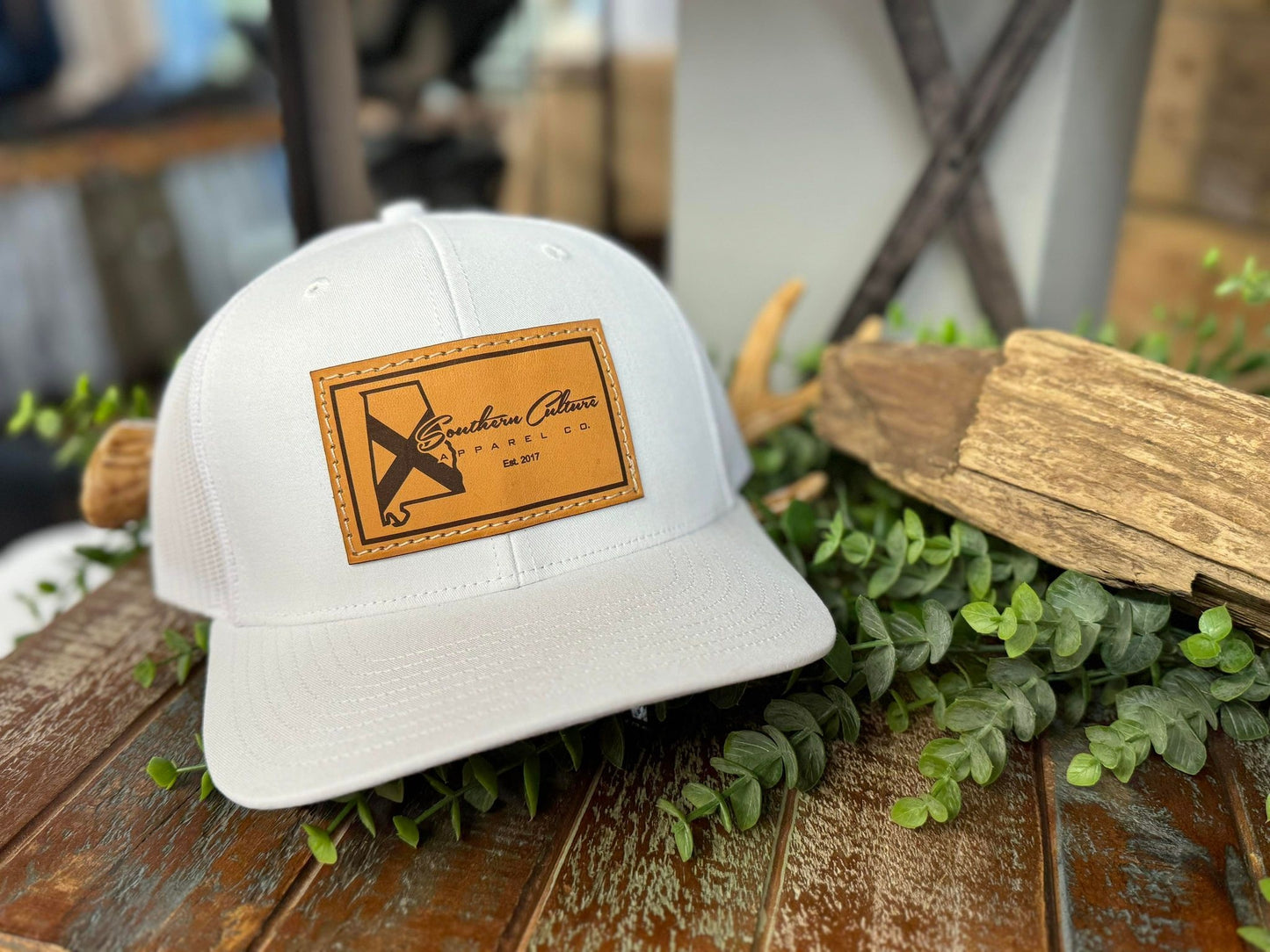 Southern Culture Light State Tradition Leather Patch Snapback Hat