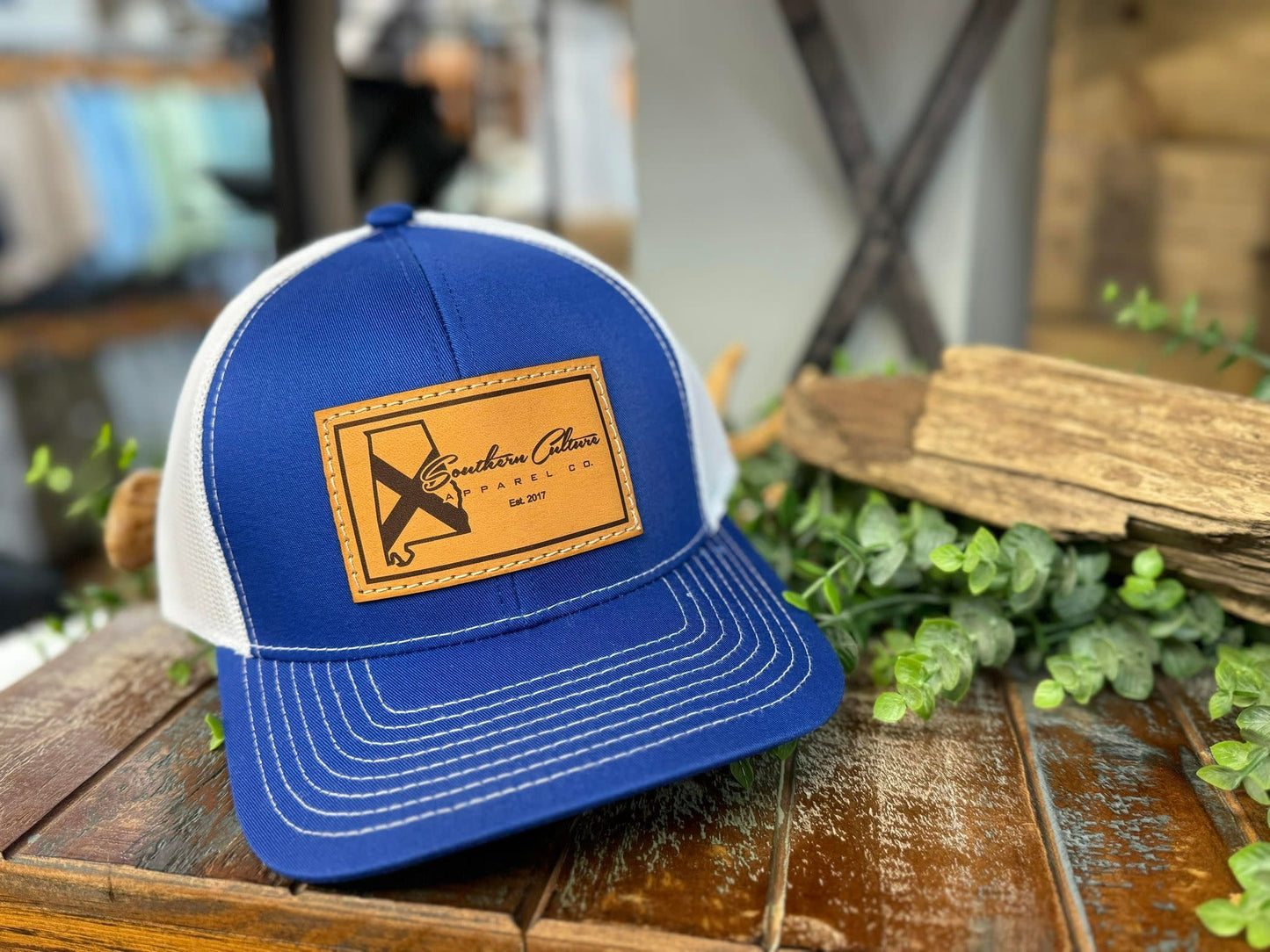 Southern Culture Light State Tradition Leather Patch Snapback Hat