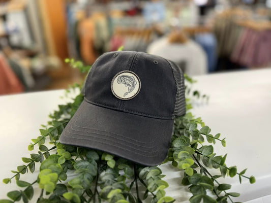 Coosa Cotton Bass Patch Unstructured Snapback Hat