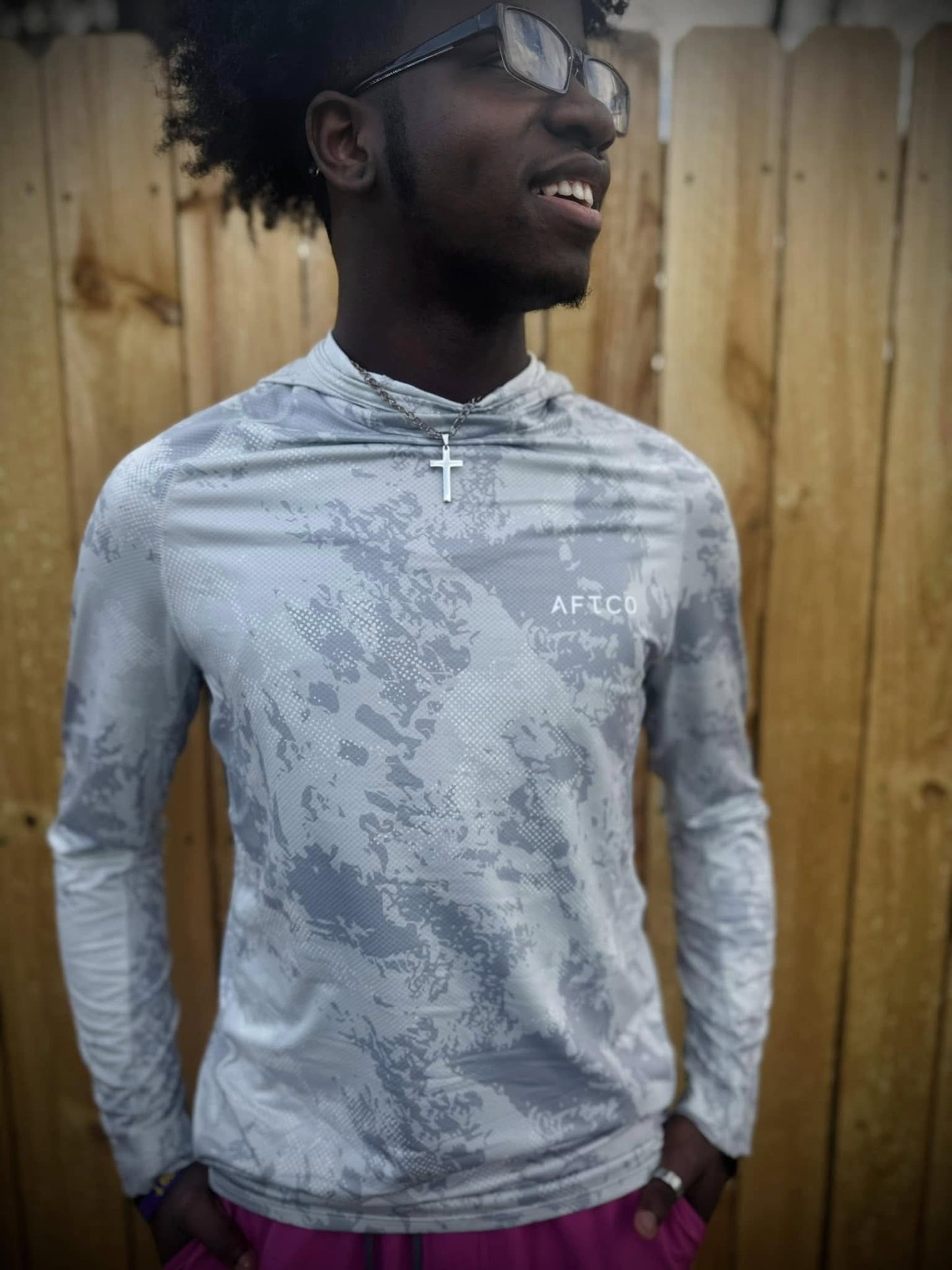 Aftco Men's Adapt Hood L/S Perf Shirt