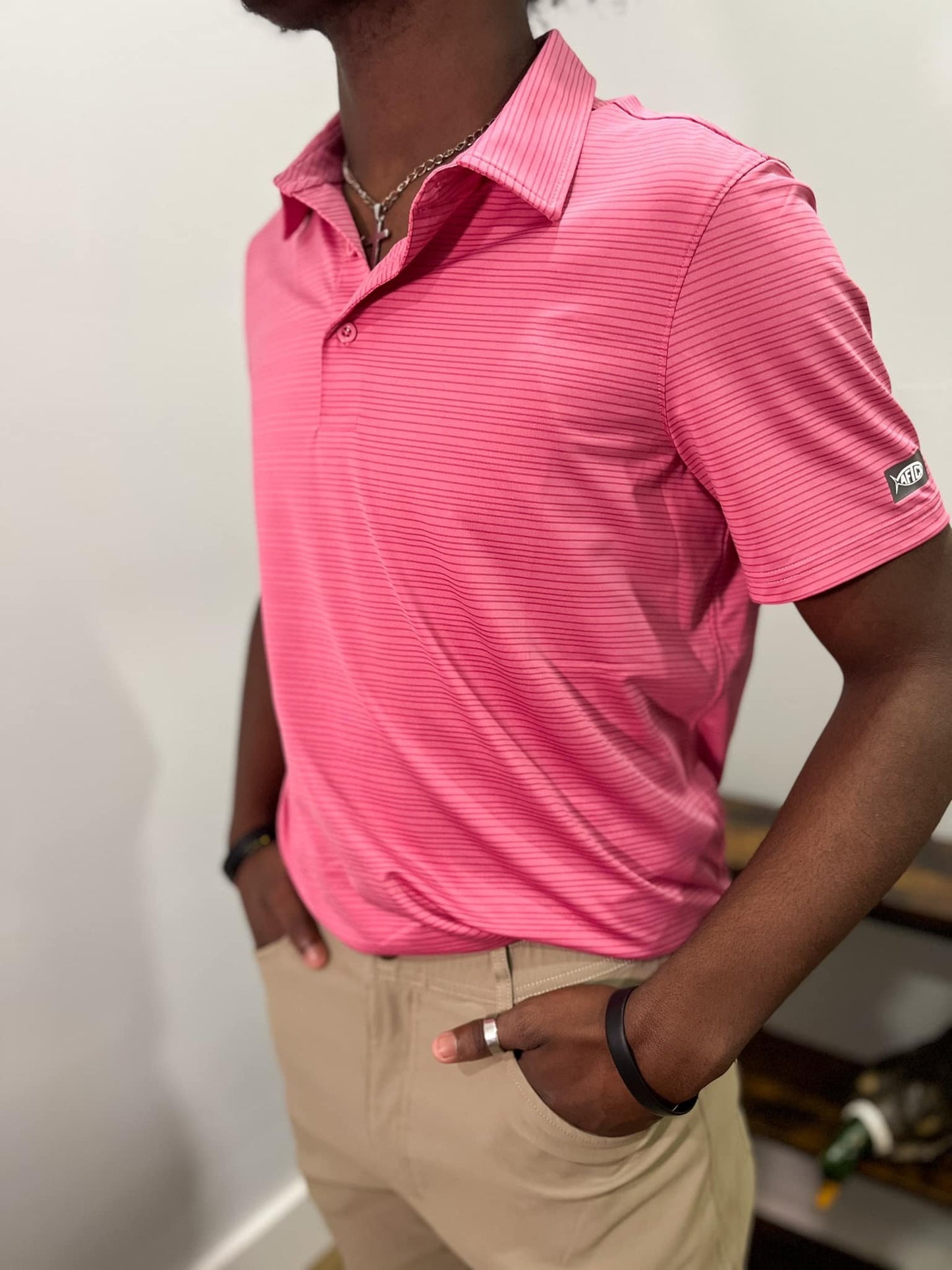 Aftco Men's Link Polo Shirt