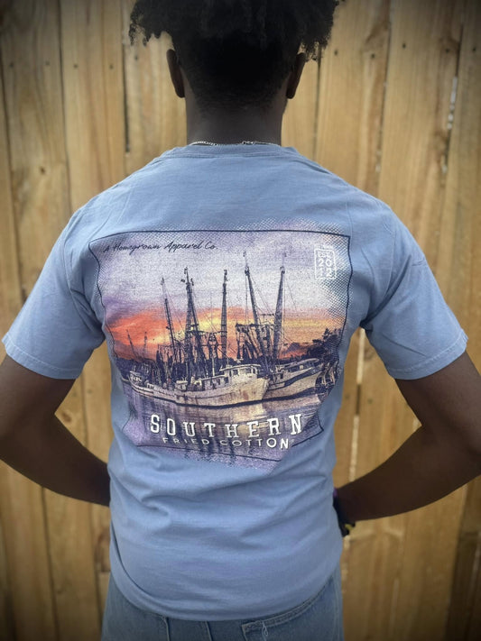 Southern Fried Cotton Pink Skies S/S TEE Shirt