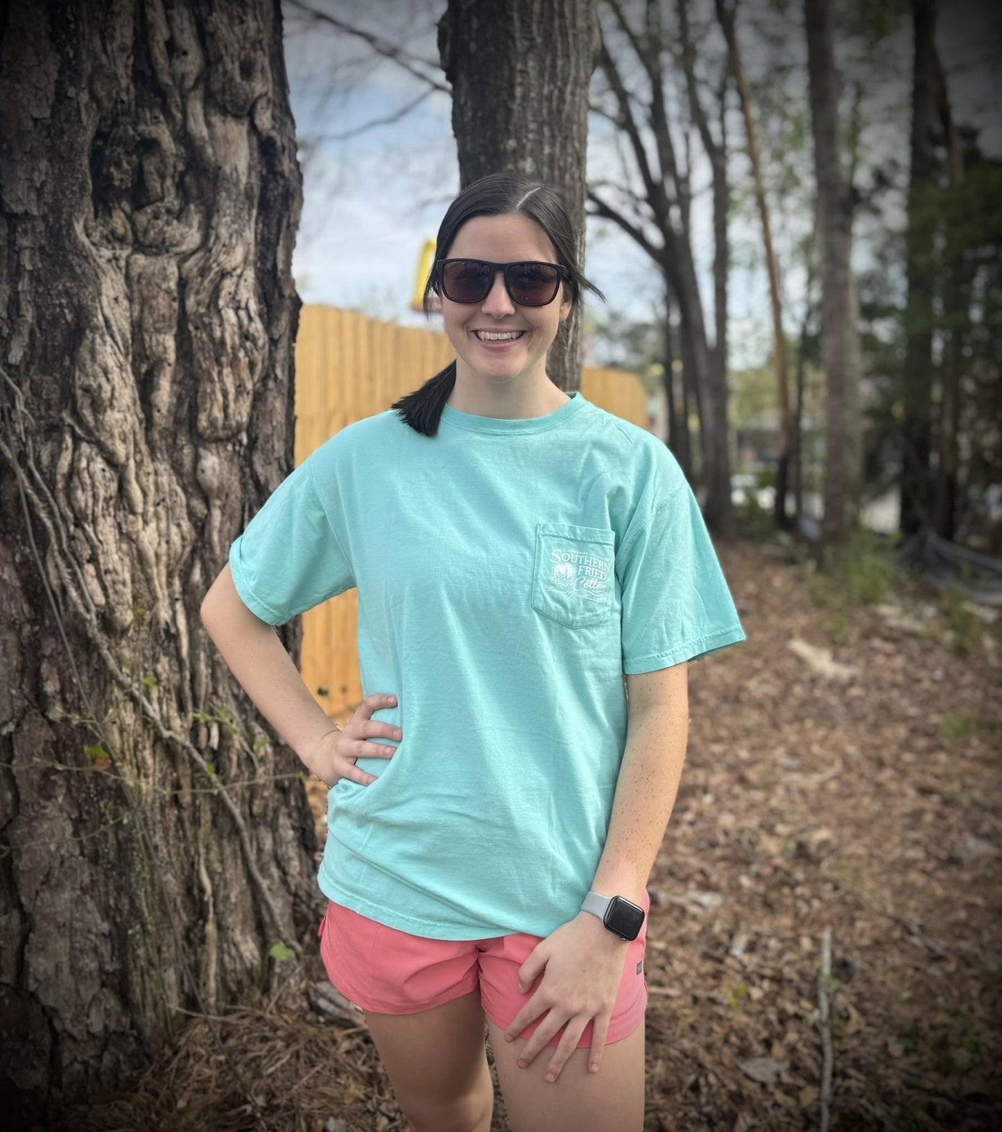 Southern Fried Cotton Women's Getting Caught in the Rain S/S TEE Shirt