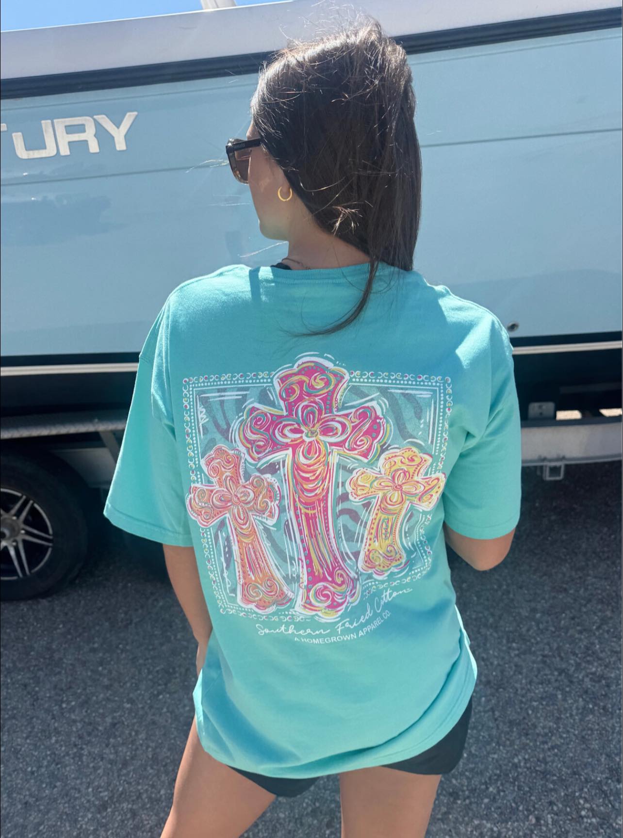 Southern Fried Cotton Women's Faith Hope Love S/S TEE Shirt