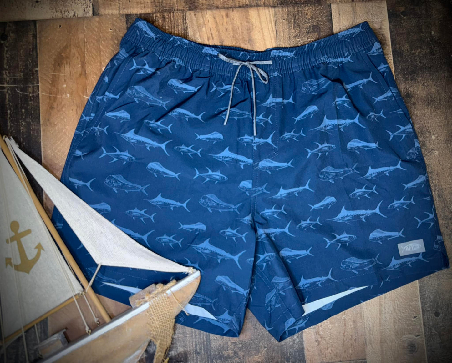 Aftco Men's Strike Short Printed Swim Trunk