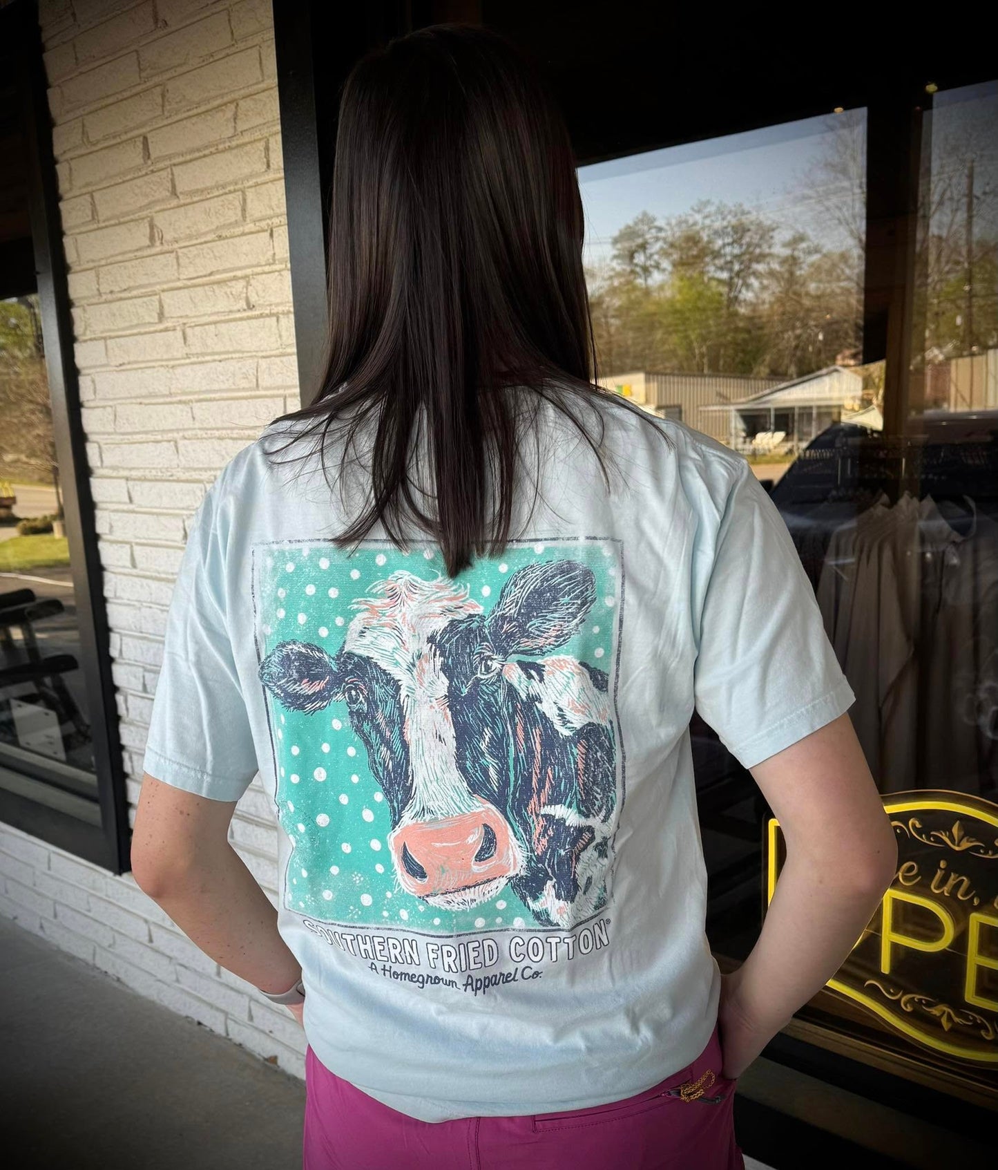 Southern Fried Cotton Women's Dotty S/S TEE Shirt