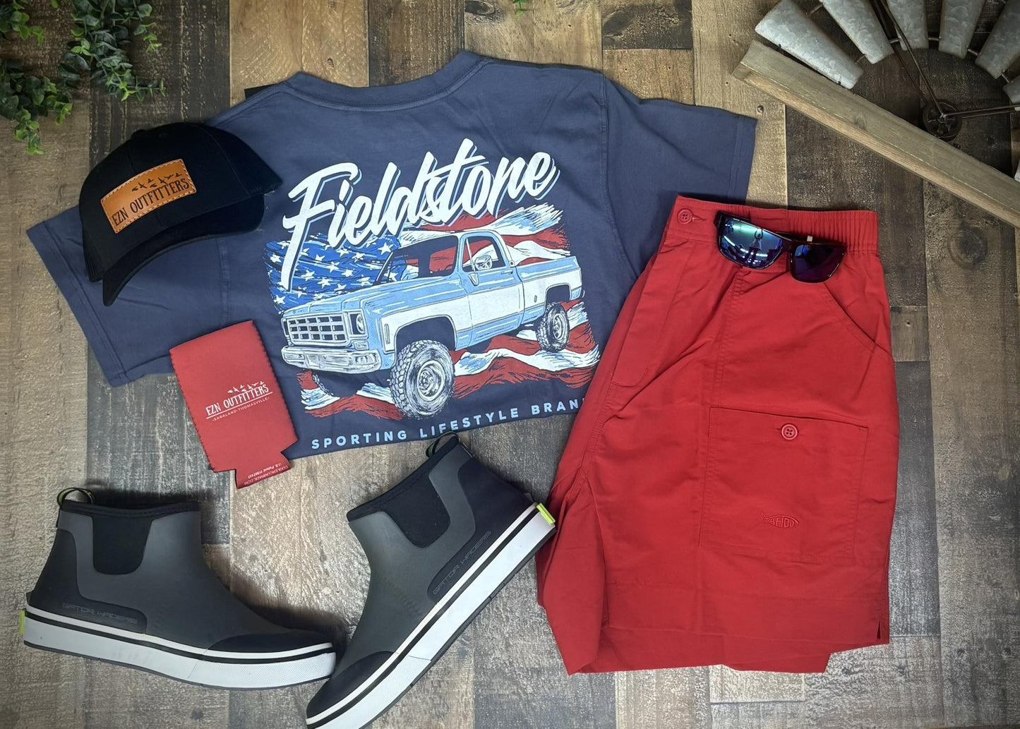 Fieldstone Outdoors USA Truck S/S TEE Shirt