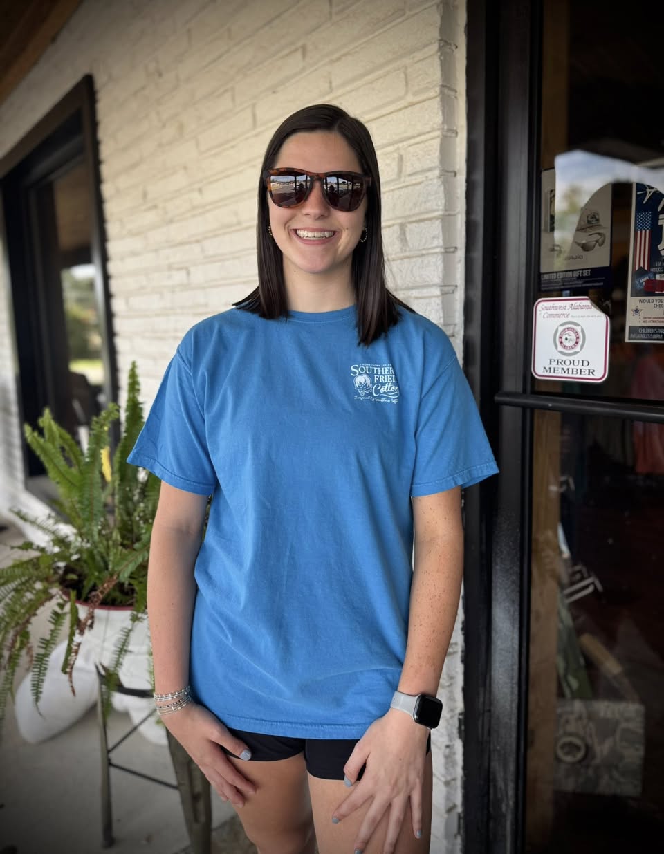 Southern Fried Cotton Women's Sundays Colors S/S TEE Shirt