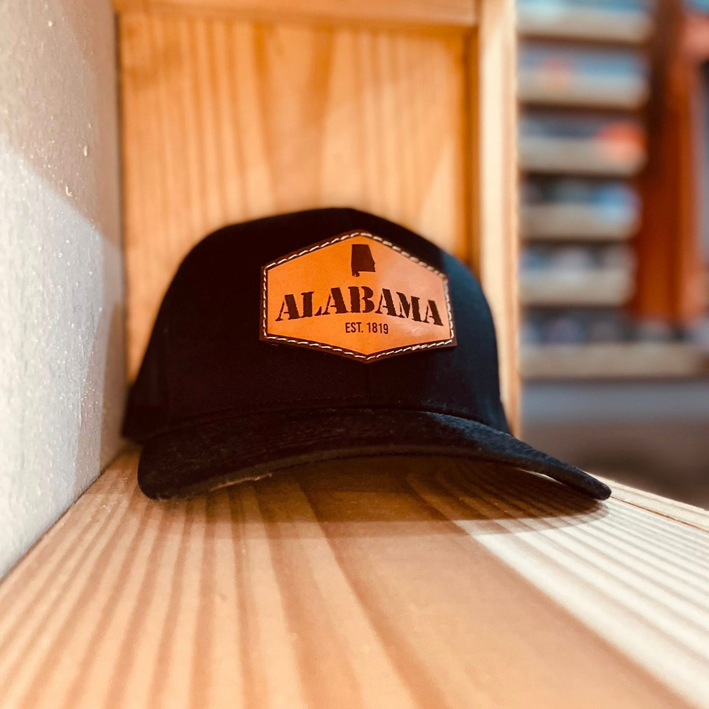 Southern Culture Alabama EST. 1819 Leather Patch Snapback Hat