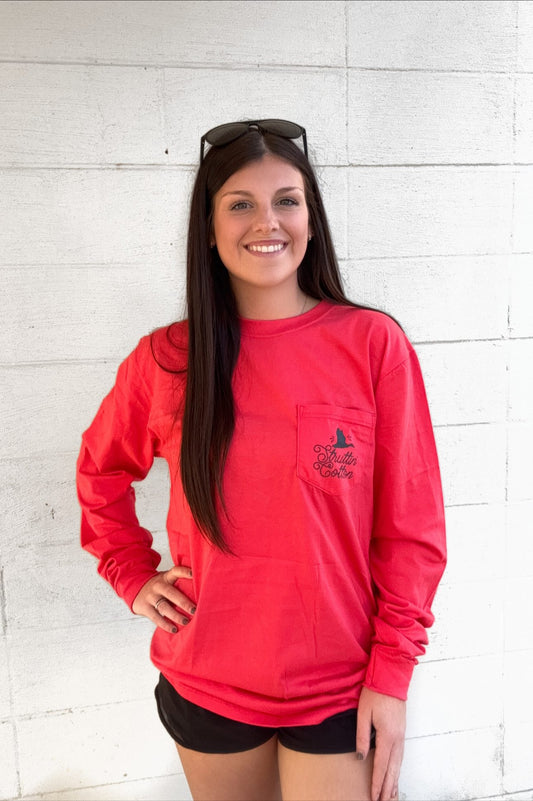 Struttin Cotton Women's Metallic Mallard L/S TEE Shirt