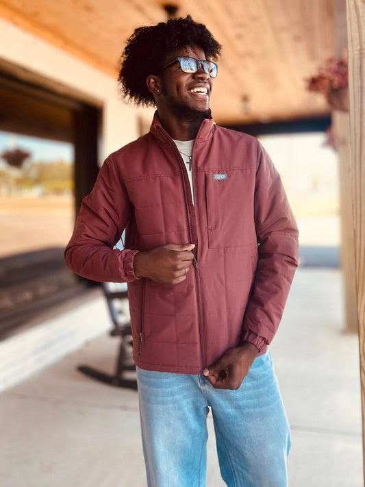 Aftco Men's Crosswind Puff Full Zip Jacket