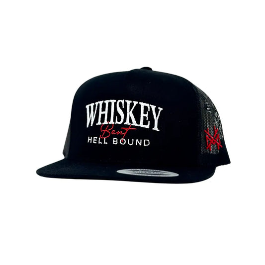 Mad Hatter Whiskey Bent and Hell Bound Trucker Snapback Hat