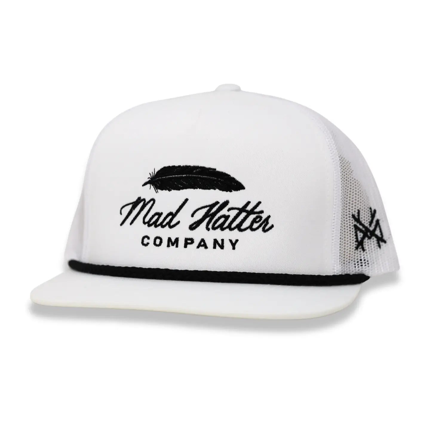 Mad Hatter Feather Rope Trucker Snapback Hat