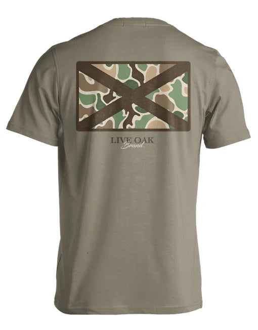 Live Oak Brand Camo State Flags Alabama S/S TEE Shirt