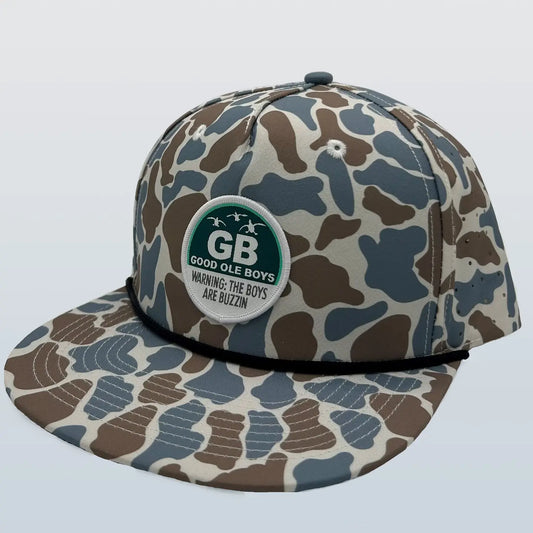 Good Ole Boy Outdoors Buzzin' Patch Rope Snapback Hat