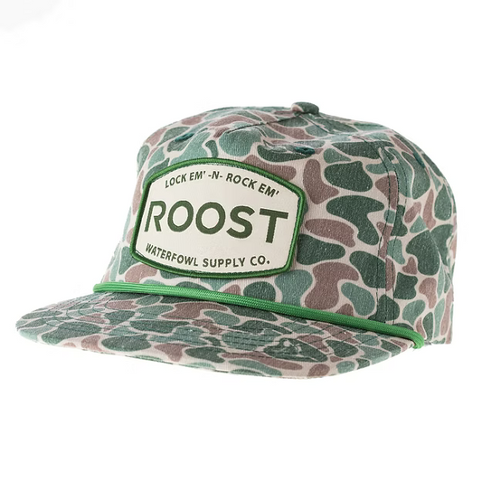 Roost Waterfowl Youth Roost Vintage Camo Patch Snapback Hat
