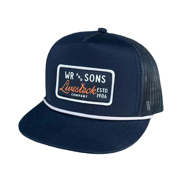 Whiskey Bent Hat Co. Youth WR and Son's Rope Snapback Hat