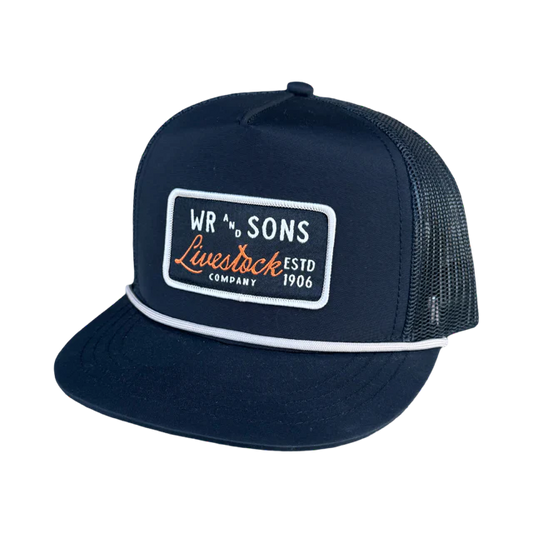 Whiskey Bent Hat Co. Youth WR and Son's Rope Snapback Hat