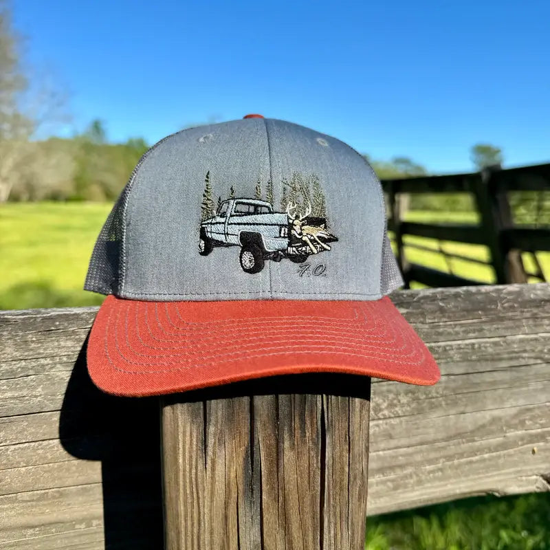 Freak Outdoors Buck In a Truck Embroidered Snapback Hat