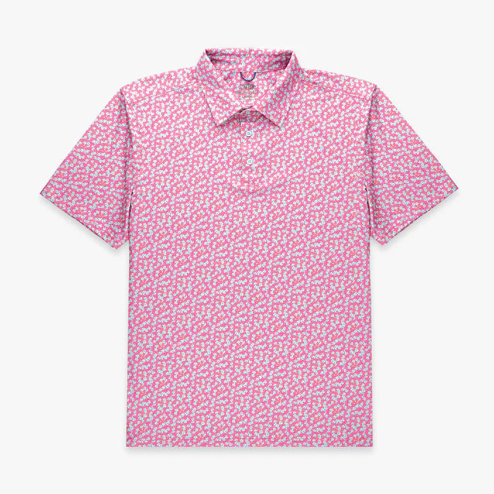 Aftco Men's Cypress Printed Polo Shirt