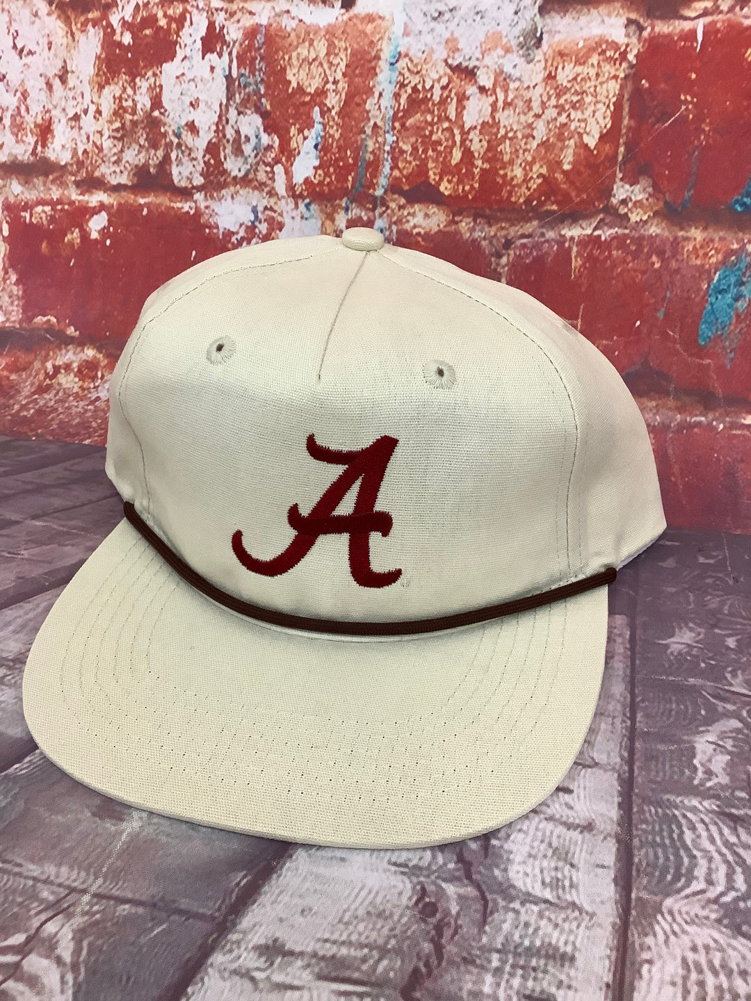 Speckle Bellies Script A Alabama Rope Snapback Hat