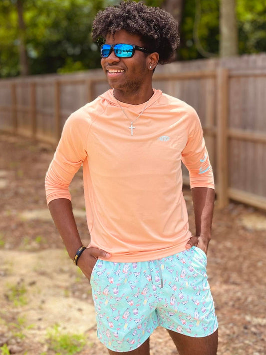 Aftco Men's Strike Short Printed Swim Trunk