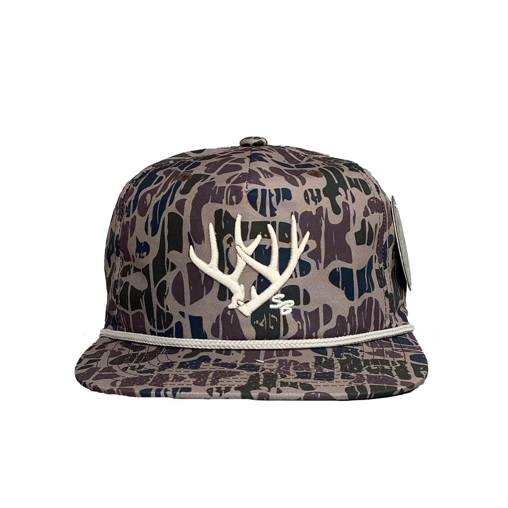 Speckle Bellies Rack SB Embroidered Rope Snapback Hat
