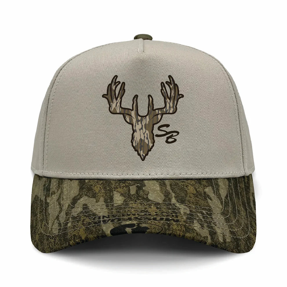 Speckle Bellies Camo Deer 7 Panel Snapback Hat