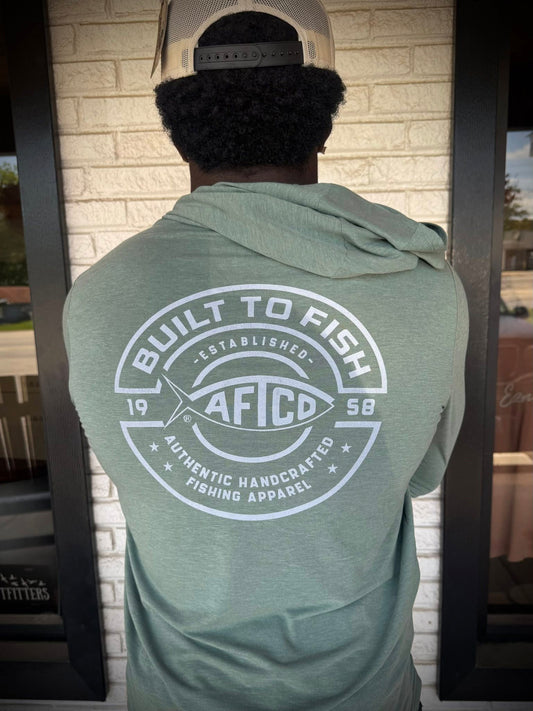 Aftco Men's Ocean Bound UPF Hooded Performance L/S Shirt