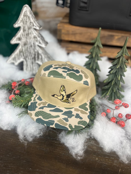 Tailored South Camo Duck 7 Panel Snapback Hat